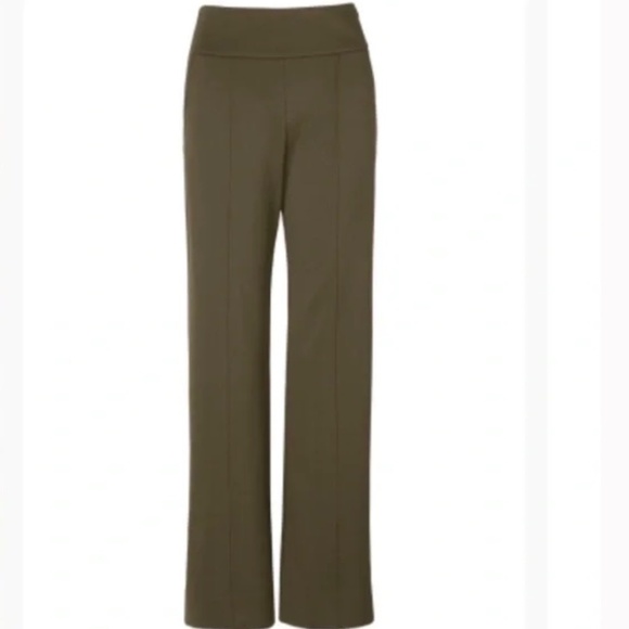 CAbi Pants & Jumpsuits Cabi Academy Trouser 432 Wide Leg Brown Green Wren High Waisted Dress